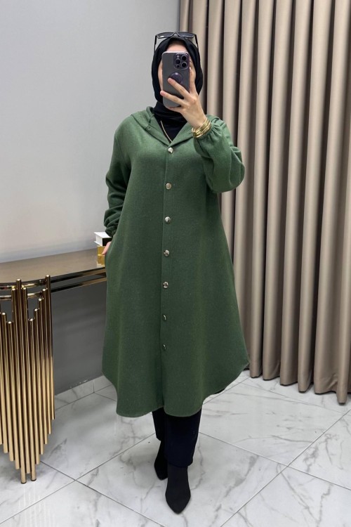 Bade Kaşe Mont Yeşil