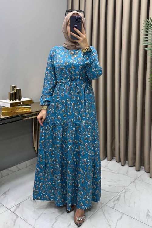 Buket Elbise Turkuaz