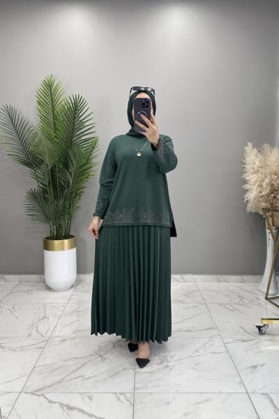 Cennet Taşlı Takım Zümrüt