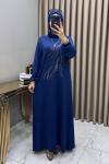 Damla Abiye Elbise İndigo
