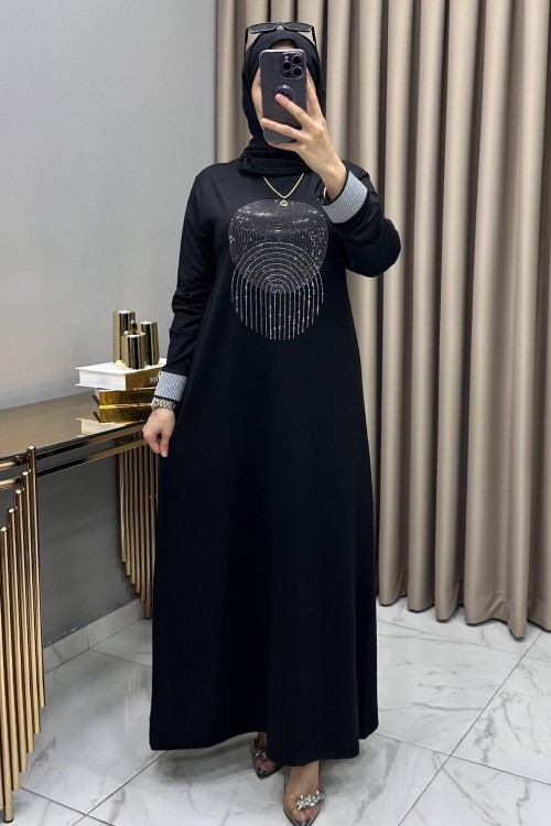 Elfida Abiye Elbise Siyah