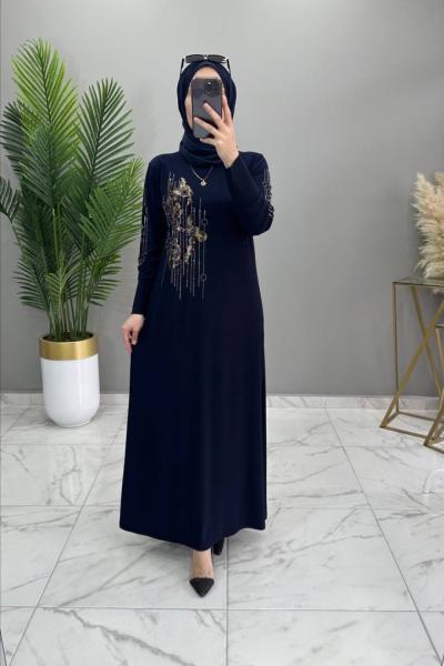 Esin Elbise Lacivert