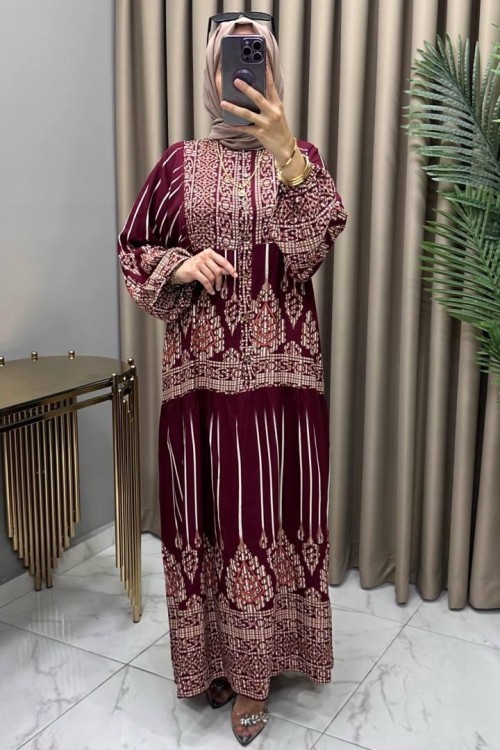 Göksel Elbise Bordo