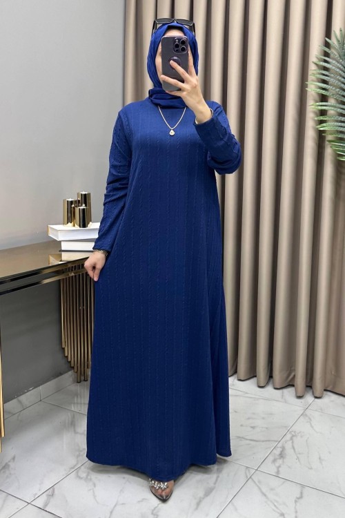Hüda Elbise İndigo