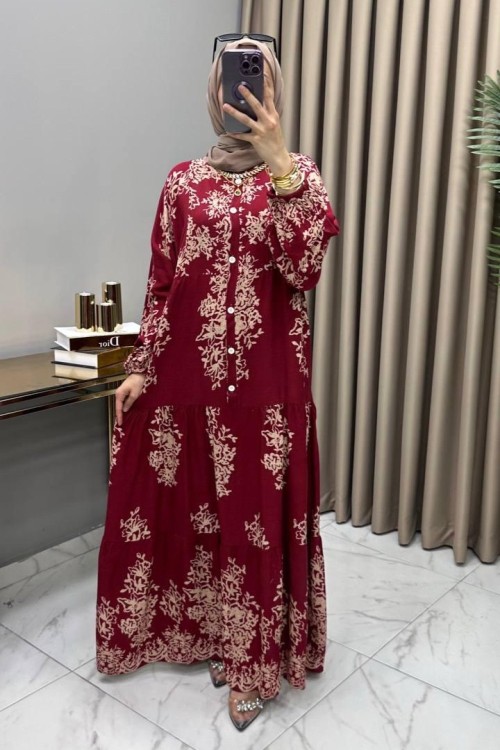 Hürrem Elbise Bordo