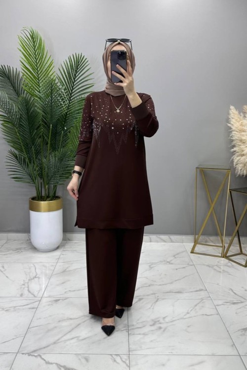 Kumru Takım Kahve renk