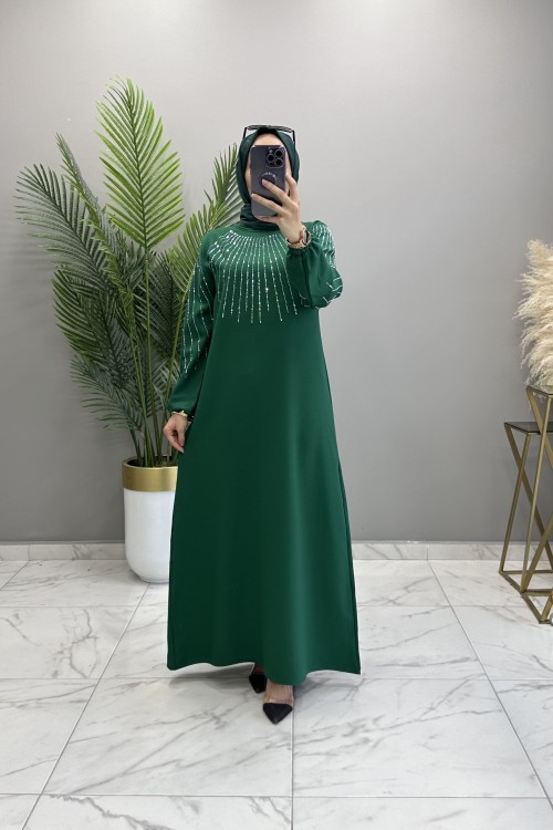 Nuran Abiye Elbise Zümrüt