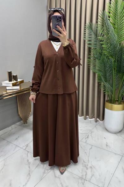 Öykü Etekli Takım Kahve