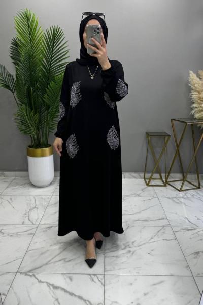 Palmiye Elbise Siyah