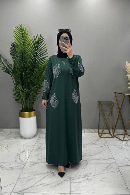 Palmiye Elbise Zümrüt