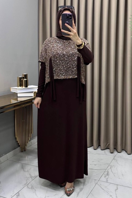 Petek Abiye Takım Kahve