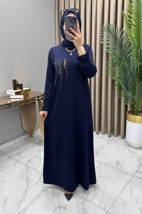 Rengin Elbise Lacivert