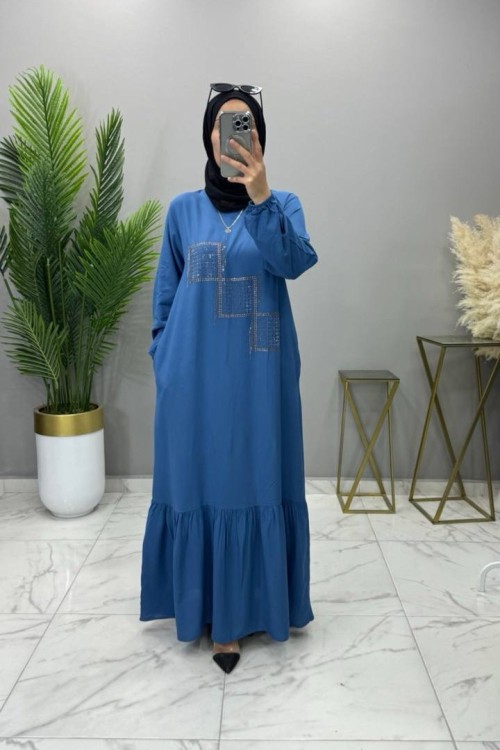 Rojda Elbise Mavi