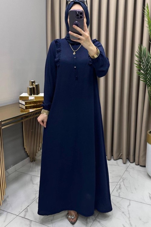 Sedef Elbise Lacivert