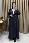 Selin Uzun Trenç Kap  Lacivert