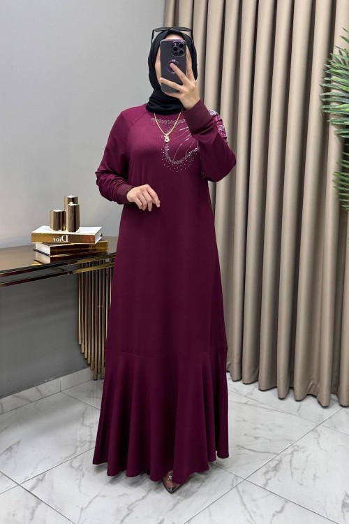 Seven Abiye Elbise Mürdüm