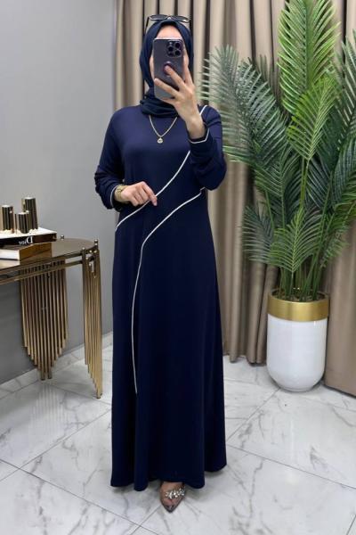 Süsen Elbise Lacivert