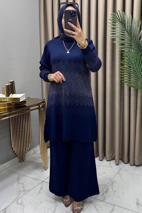 Yağmur Triko Takım Lacivert