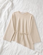 Asimetrik Basic Bluz- Bej