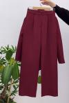 Baglama Blazer Ceket Takım- Mürdüm