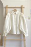 Balon Kol Gömlek- Beyaz