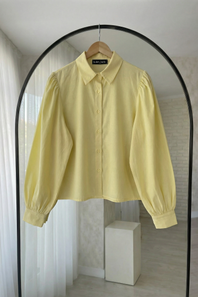 Balon Kol Gömlek- Sarı