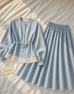 Belinda Denim Takım- Açık Mavi