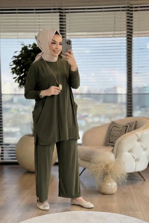 Cepli Sandy Takım- Haki