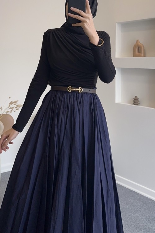 Drapeli Buluz - Siyah