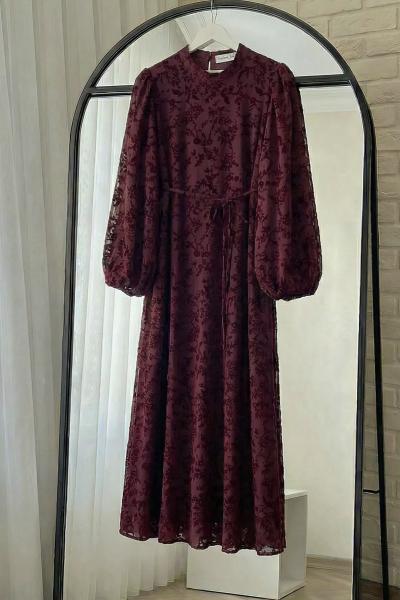 Feride Elbise- Bordo