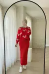 Fiyonklu Bolero Takım- Kırmızı