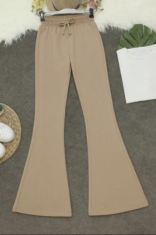Keten İspanyol Palazzo Pantolon