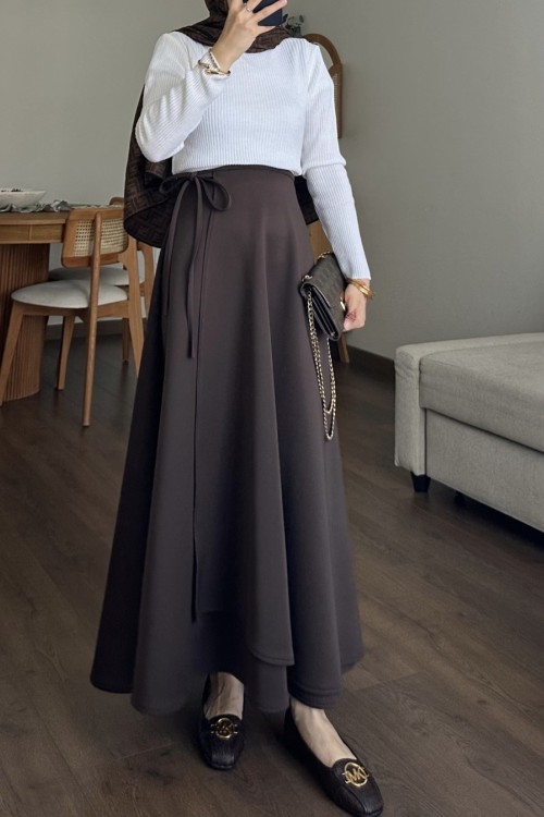 Kurvaze Sucuba Etek- Kahve