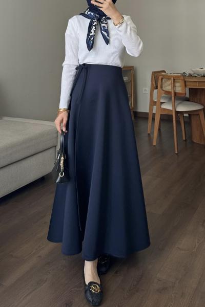 Kurvaze Sucuba Etek- Lacivert