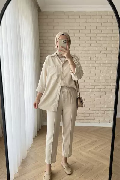 Lima Keten Takım- Bej