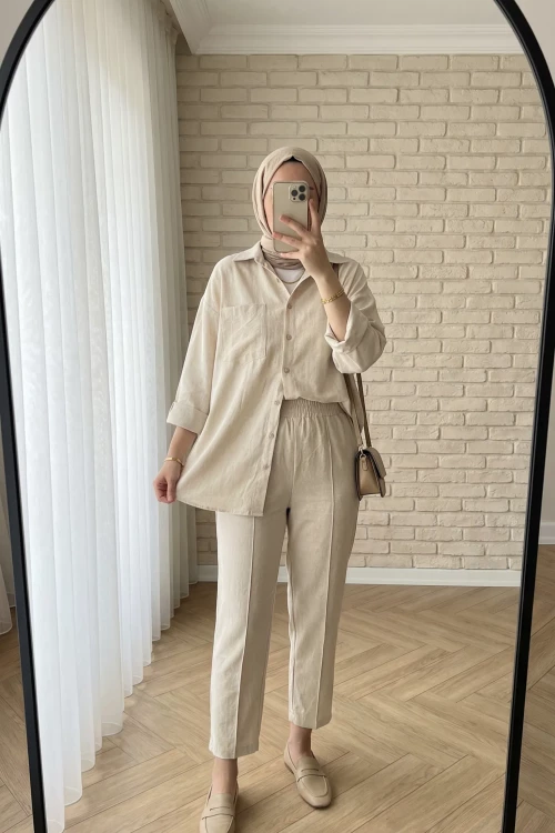 Lima Keten Takım- Bej