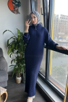 Lina Fitilli Triko Elbise- Lacivert
