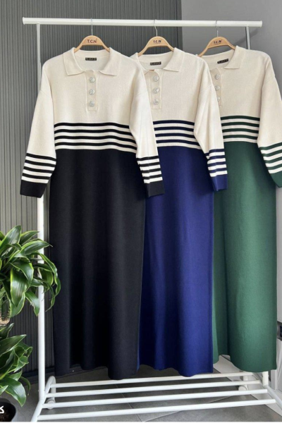 Mari Triko Elbise- Bordo