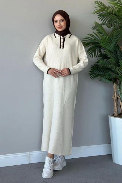 Maya Triko Elbise- Taş