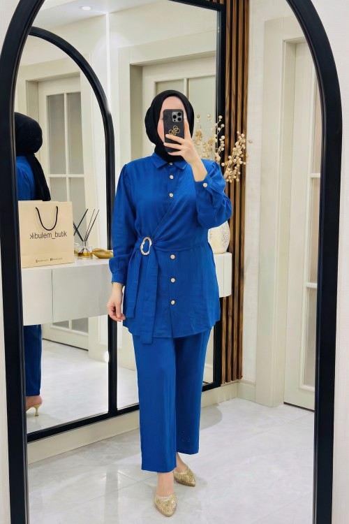 Meyra Gold Detaylı Takım- Saks