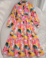 Mossa Elbise- Fuşya