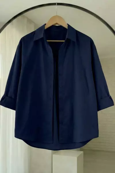 Organik Gömlek Lacivert