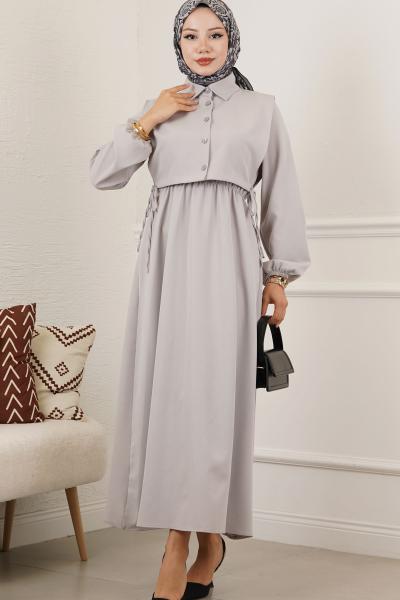 Pırıltı İkili Takım- Gri