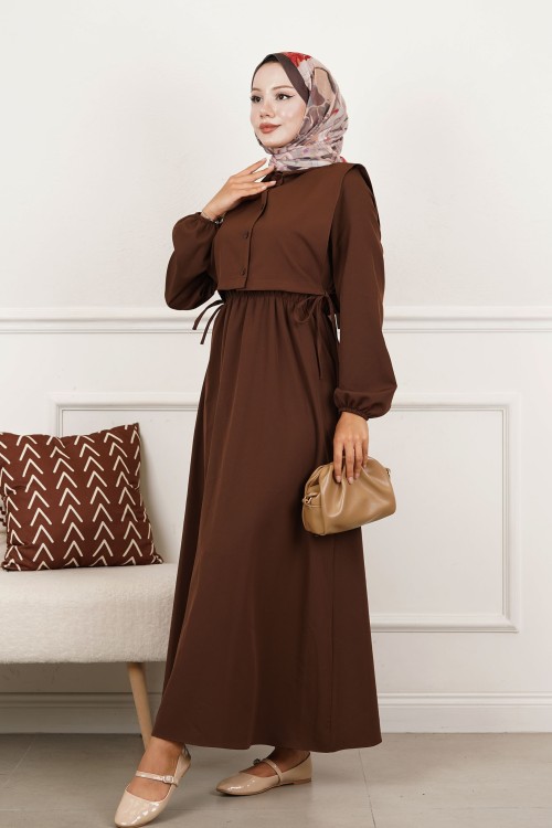 Pırıltı İkili Takım- Kahve