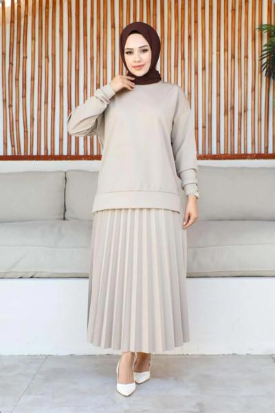 Pırlanta Takım Bej