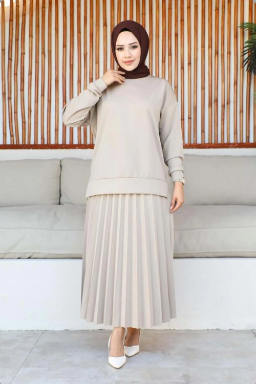 Pırlanta Takım Bej