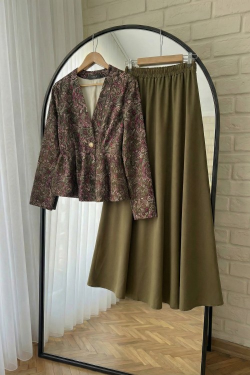 Vera Etekli Takım- Haki