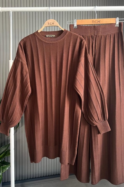 Zeyo Triko Takım- Kahve