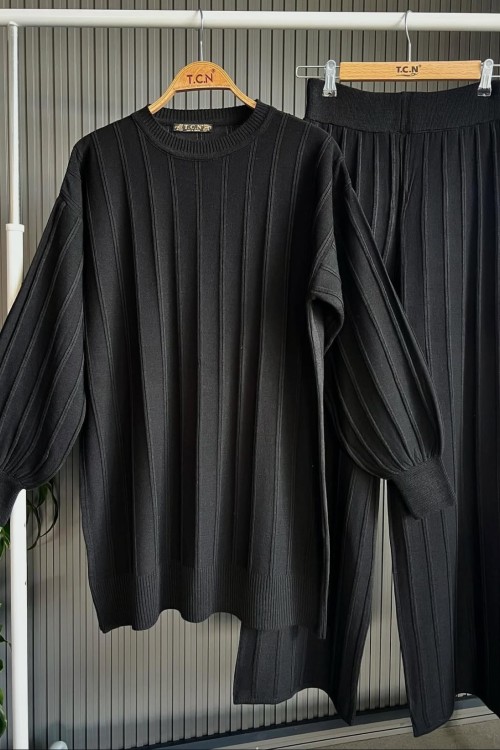 Zeyo Triko Takım- Siyah